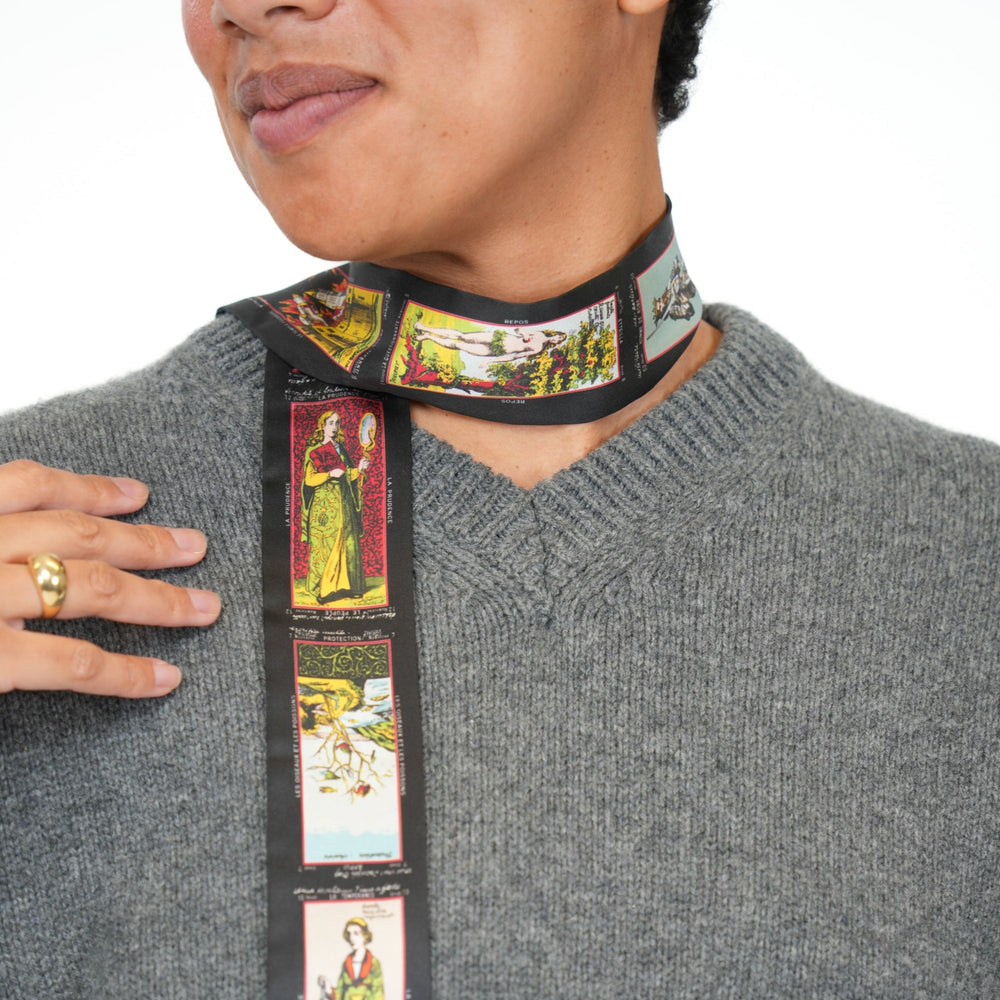 Premonition Skinny Scarf - Heading Prints