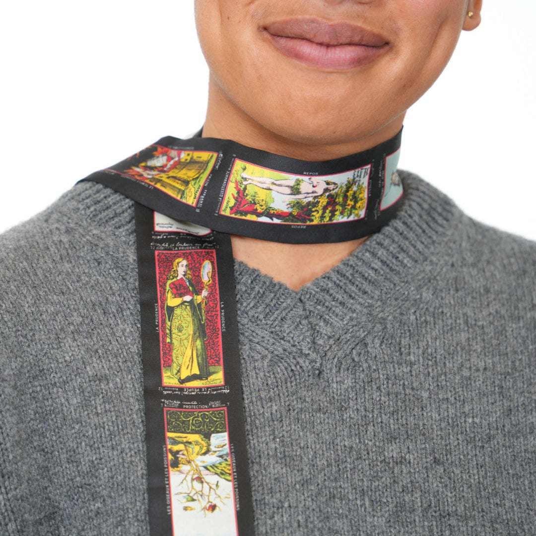 Premonition Skinny Scarf - Heading Prints