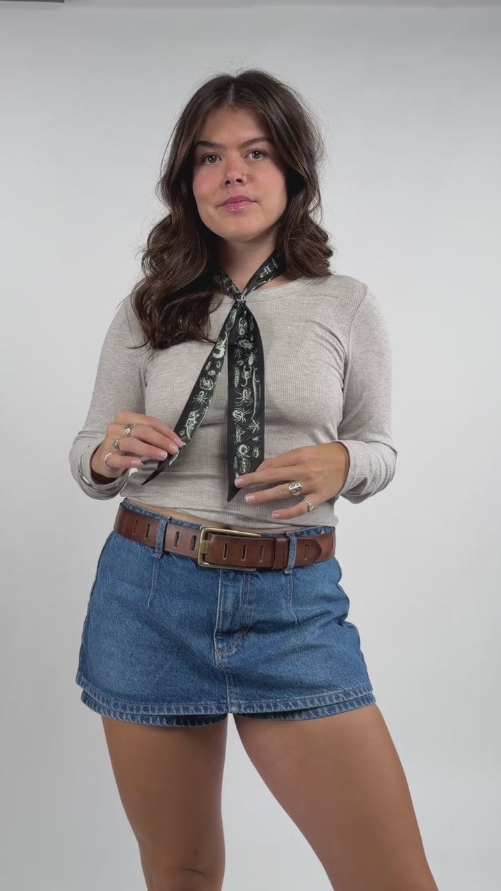 Crawlies Skinny Scarf