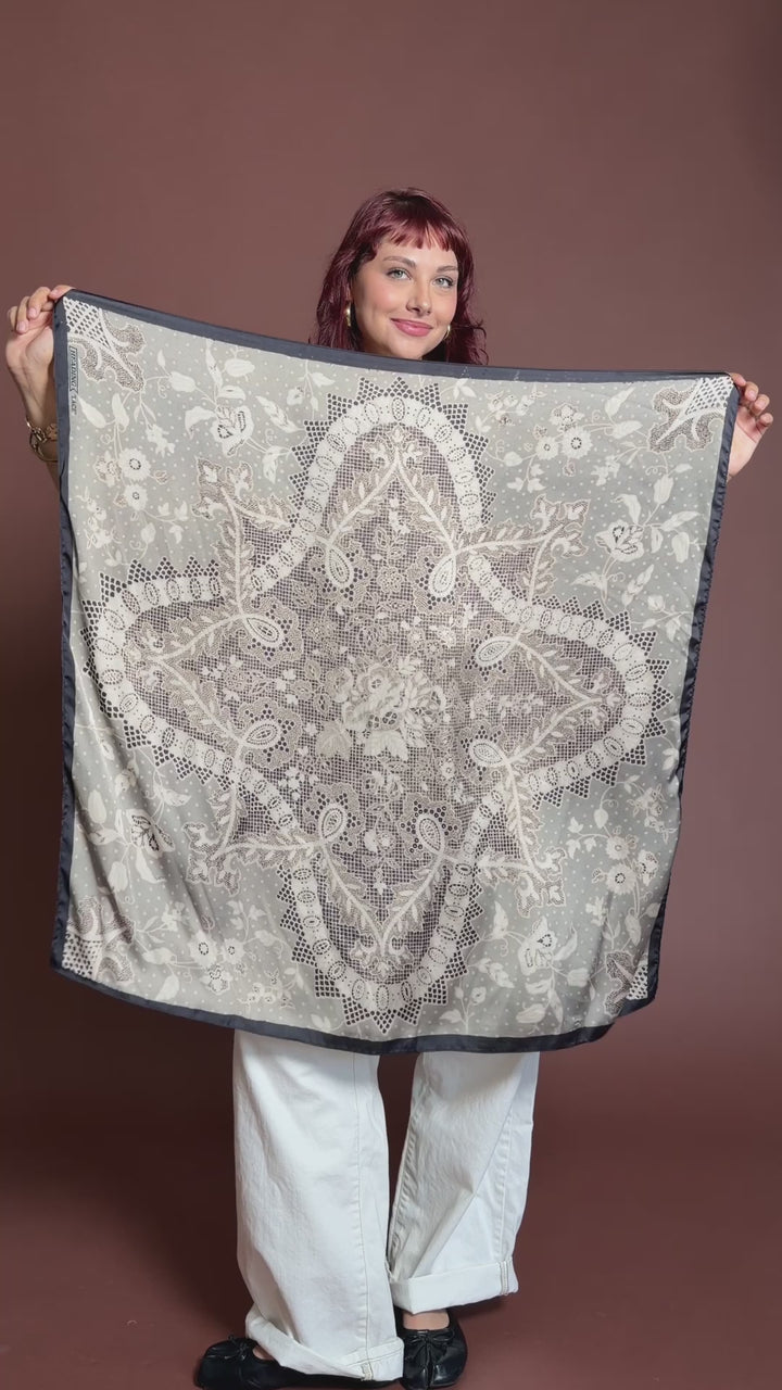 Lace Silky Scarf