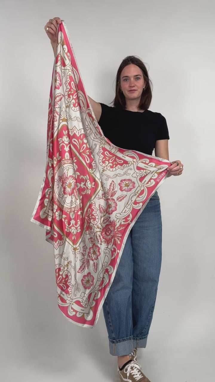 Rosé Silky Scarf