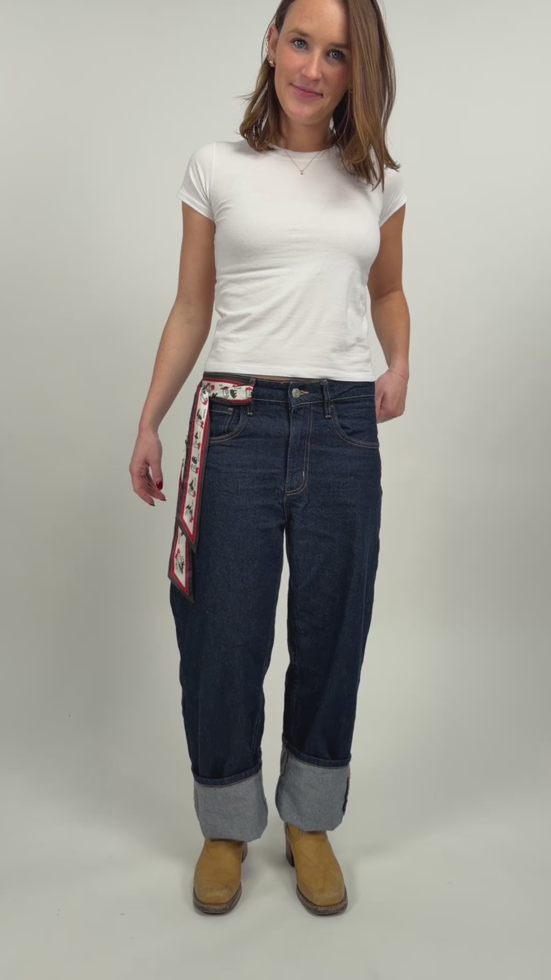 Shadow Puppets Skinny Scarf