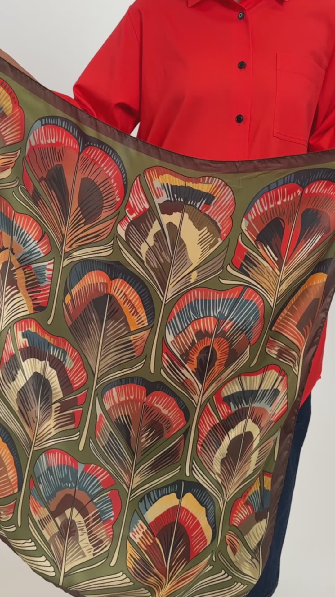 Plumage Silky Scarf