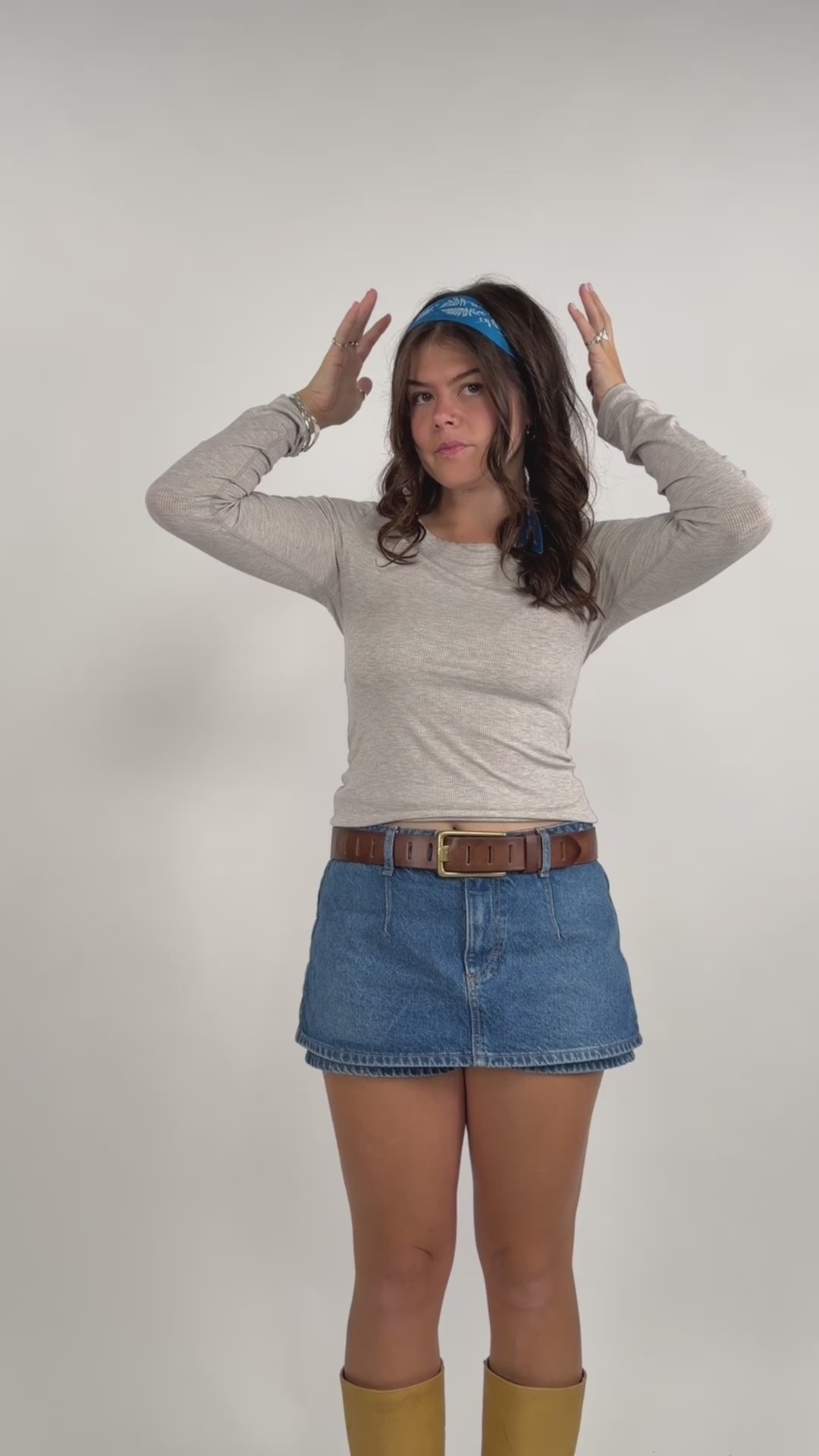 Cyantotypes Skinny Scarf