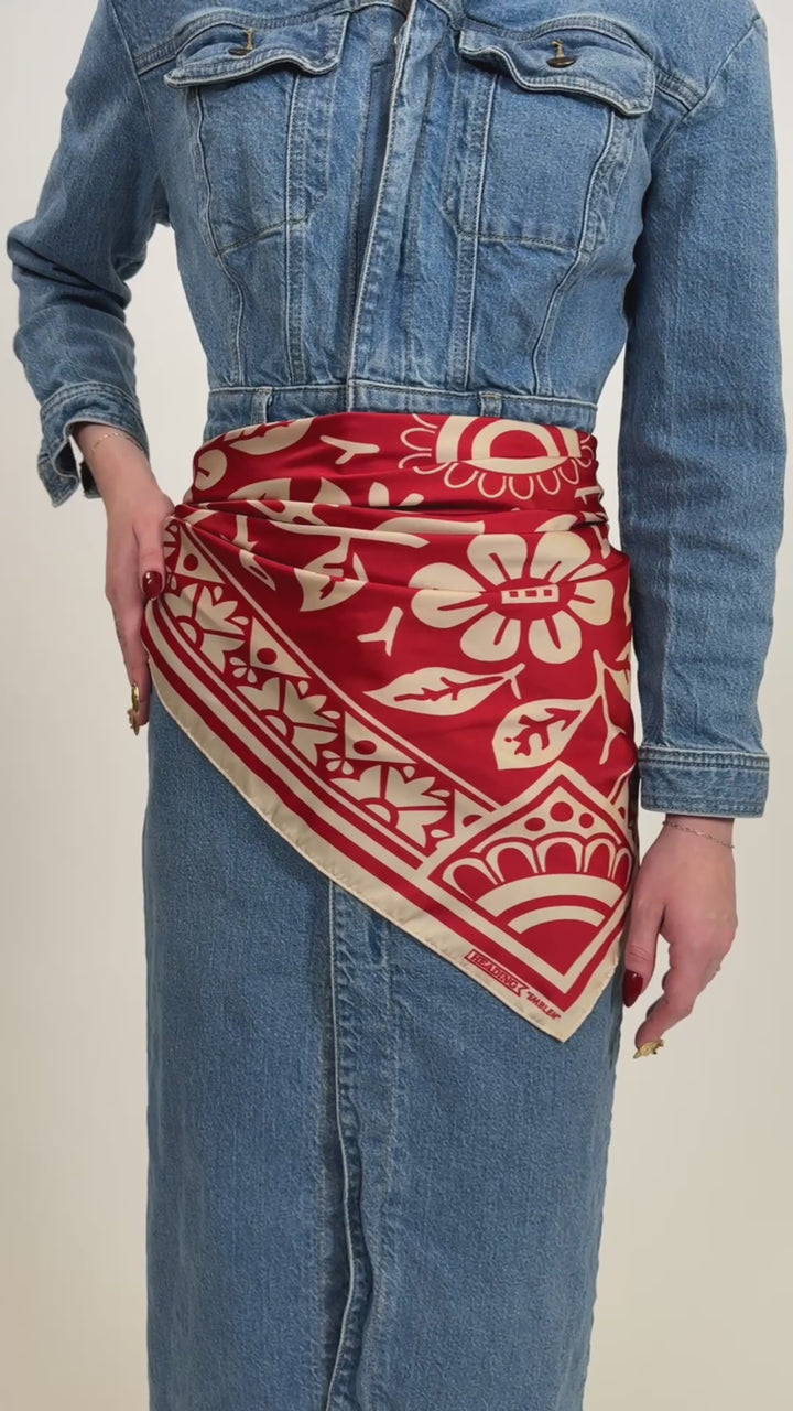 Emblem Silky Scarf