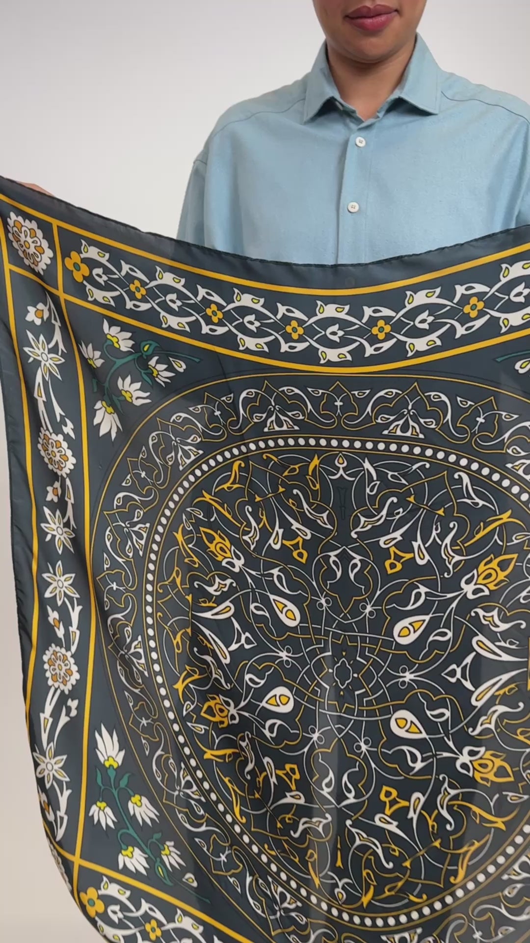 Obsidian Silky Scarf