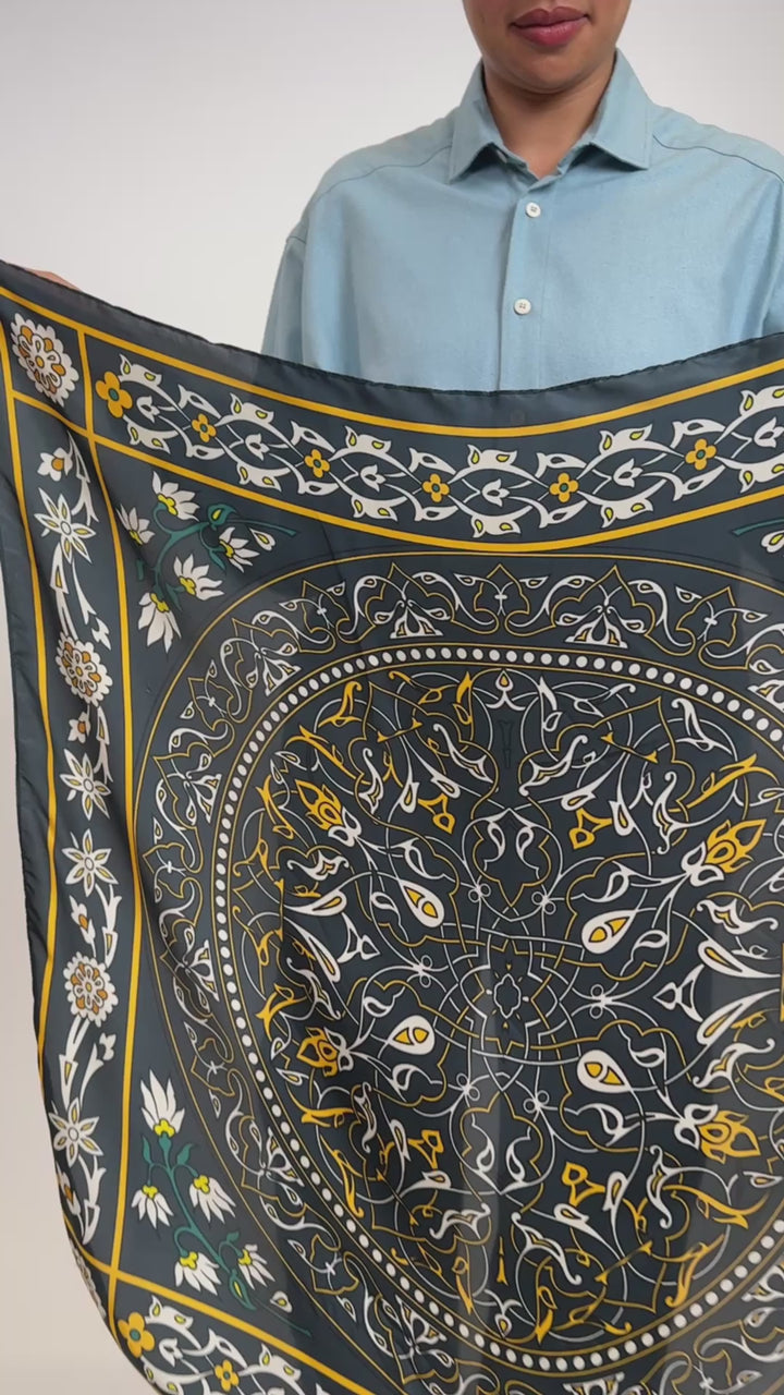 Obsidian Silky Scarf