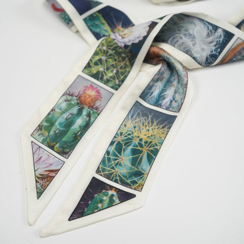Prickly Skinny Scarf - Heading Prints