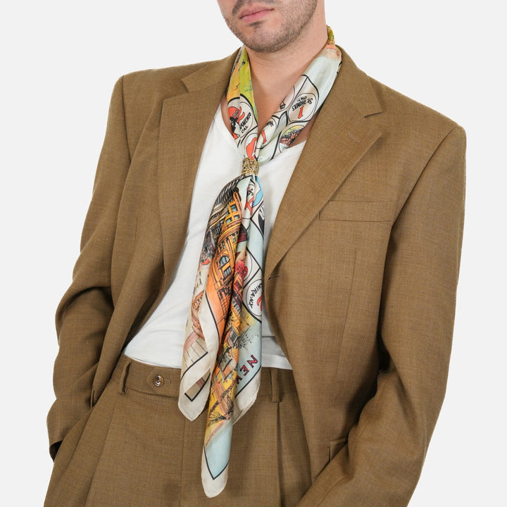 Railway Silky Scarf - Heading Prints