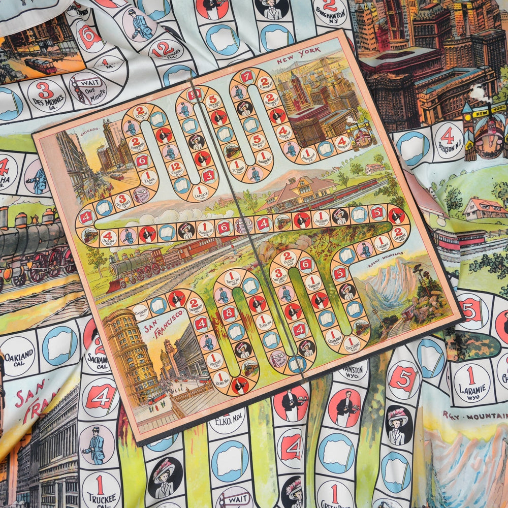 Railway Silky Scarf - Heading Prints