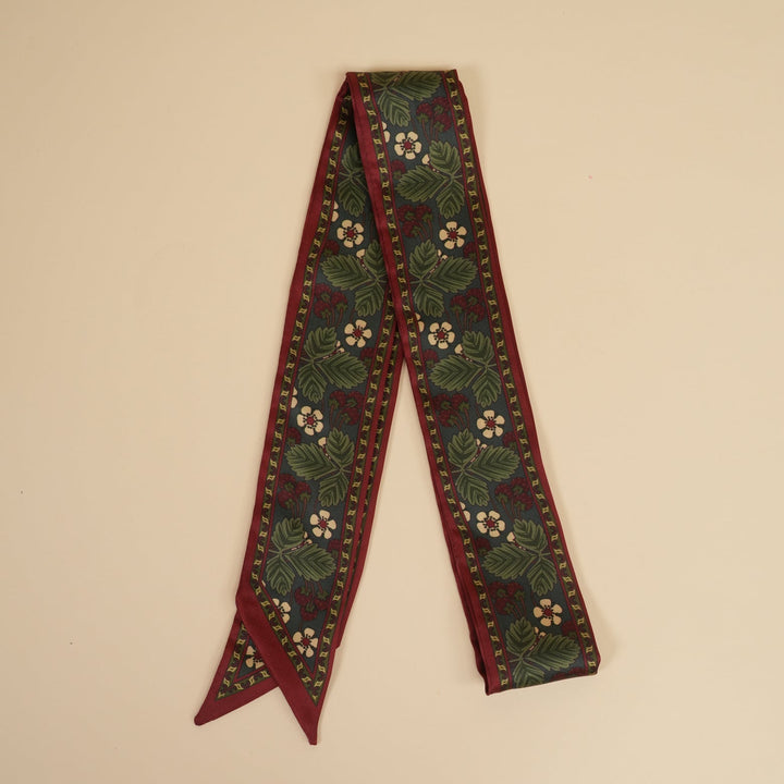 Scarlet Skinny Scarf - Heading Prints