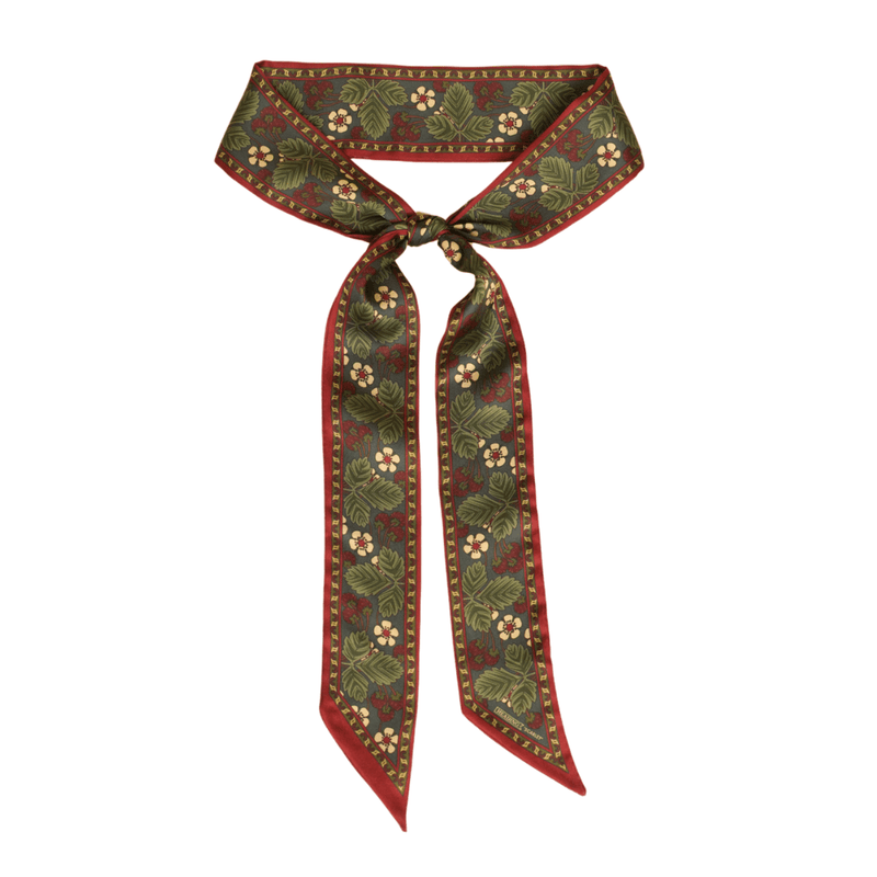Scarlet Skinny Scarf - Heading Prints