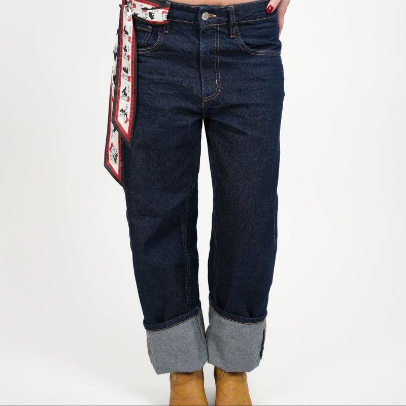 Shadow Puppets Skinny Scarf - Heading Prints