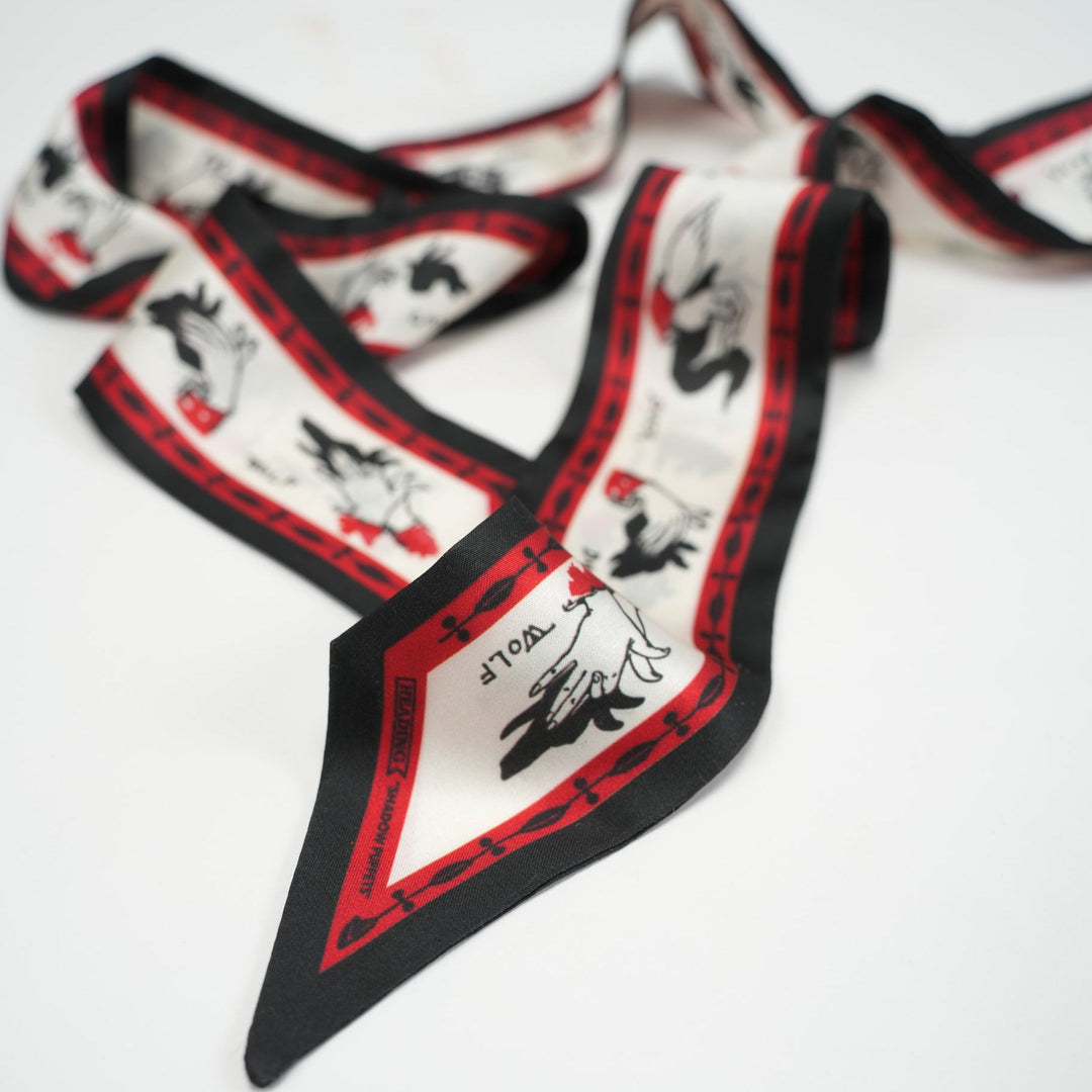Shadow Puppets Skinny Scarf - Heading Prints