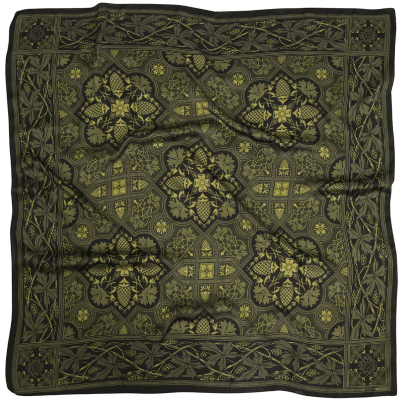 Shrubbery Silky Scarf - Heading Prints