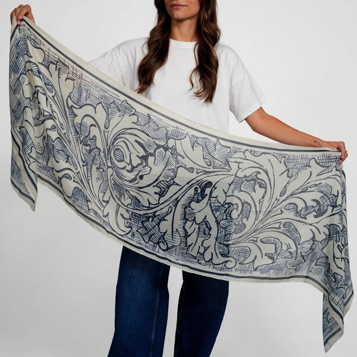 Sketch All-Season Scarf - Heading Prints