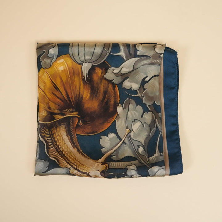 Snails Silky Scarf - Heading Prints