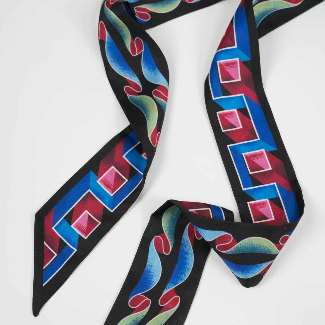 Squiggles Skinny Scarf - Heading Prints