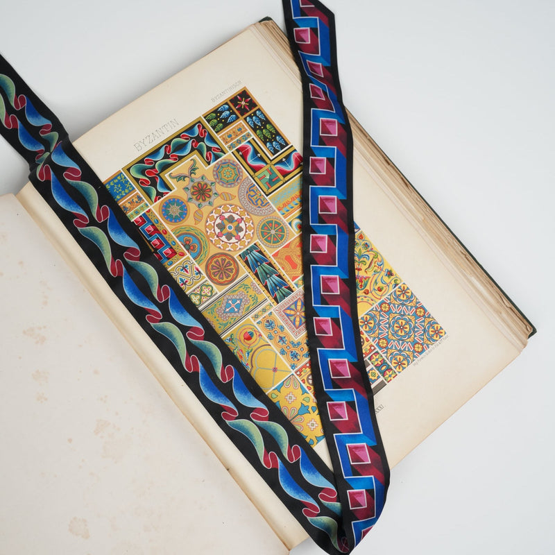 Squiggles Skinny Scarf - Heading Prints