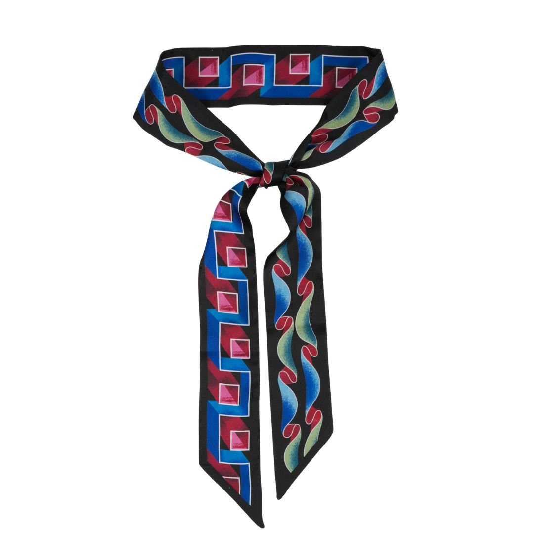 Squiggles Skinny Scarf - Heading Prints