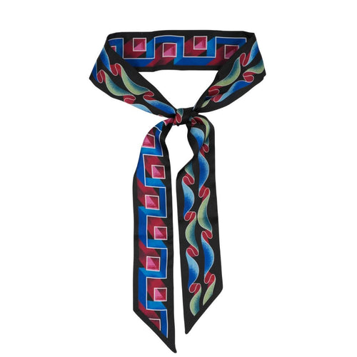 Squiggles Skinny Scarf - Heading Prints
