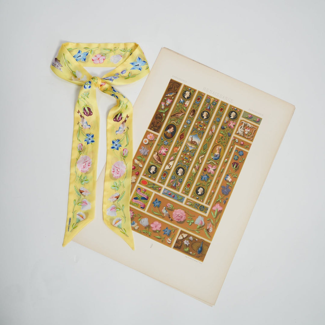 Sunbeam Skinny Scarf - Heading Prints
