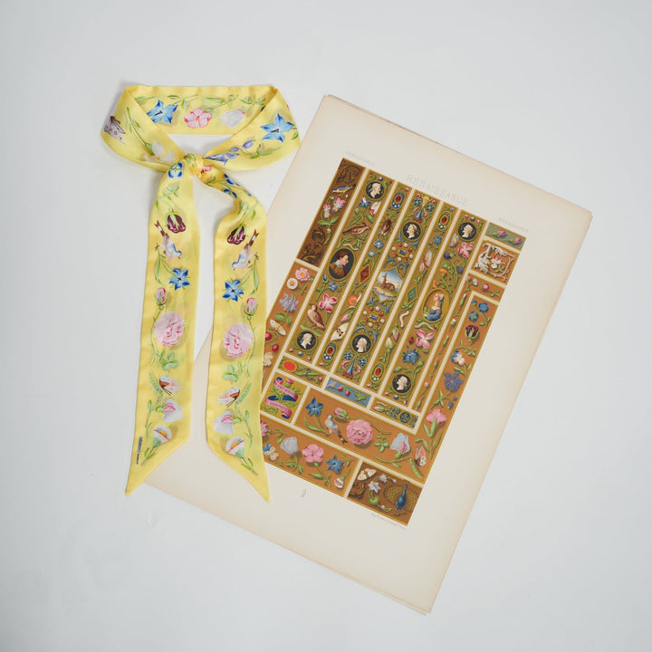 Sunbeam Skinny Scarf - Heading Prints