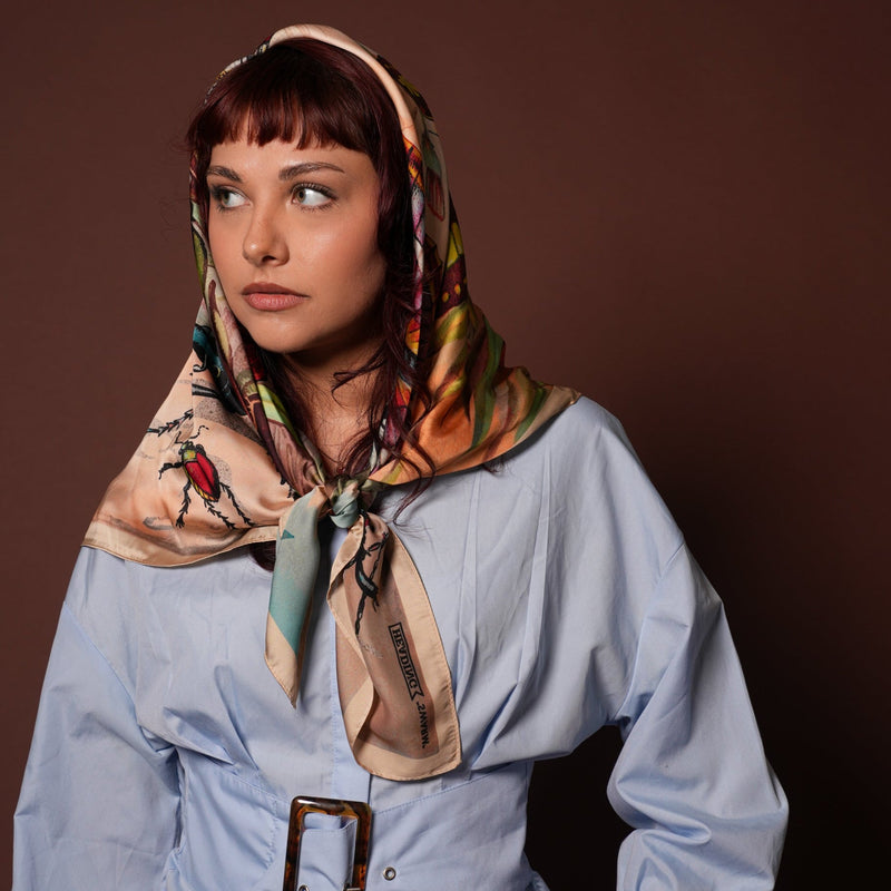 Swarm Silky Scarf - Heading Prints