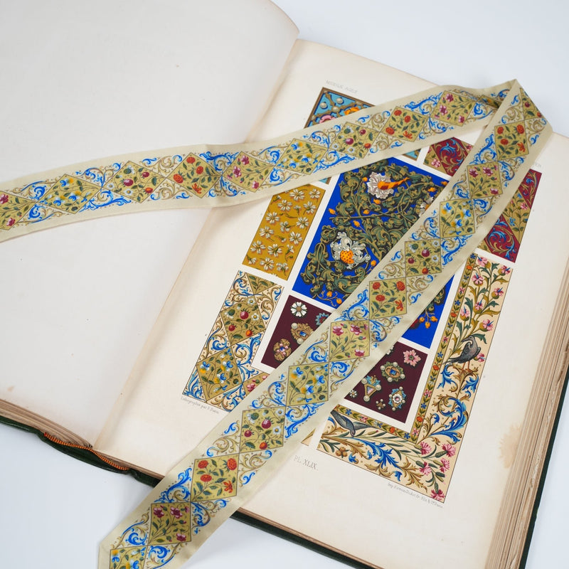 Tapestry Skinny Scarf - Heading Prints