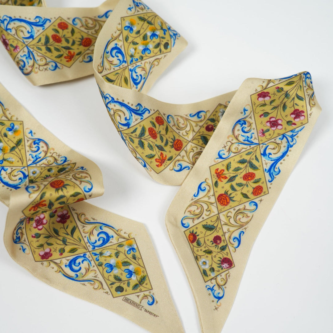 Tapestry Skinny Scarf - Heading Prints