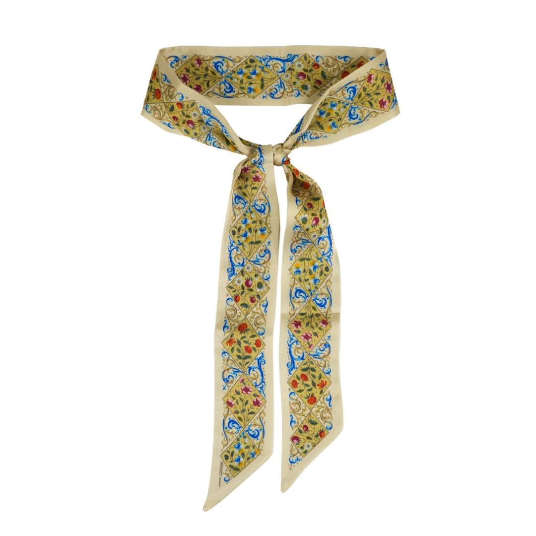 Tapestry Skinny Scarf - Heading Prints