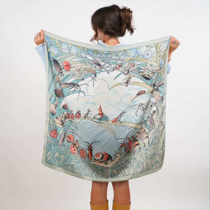 Tom Thumb Silky Scarf - Heading Prints