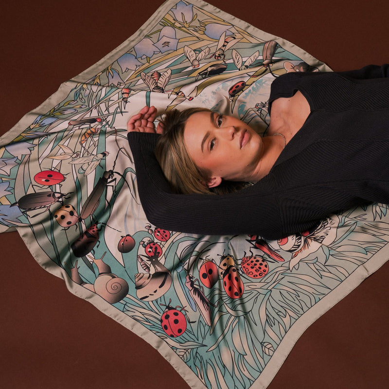 Tom Thumb Silky Scarf - Heading Prints