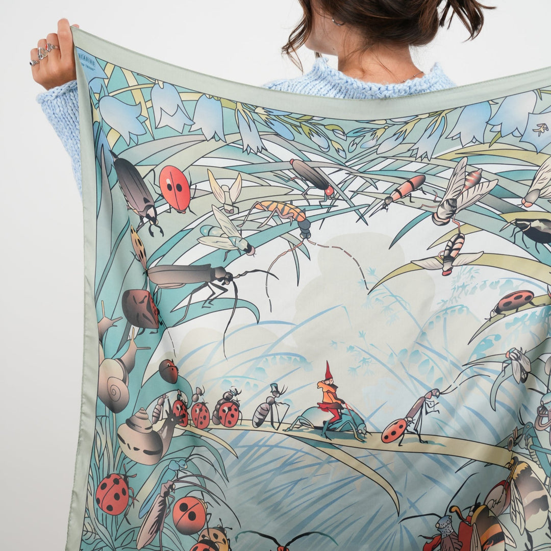 Tom Thumb Silky Scarf - Heading Prints