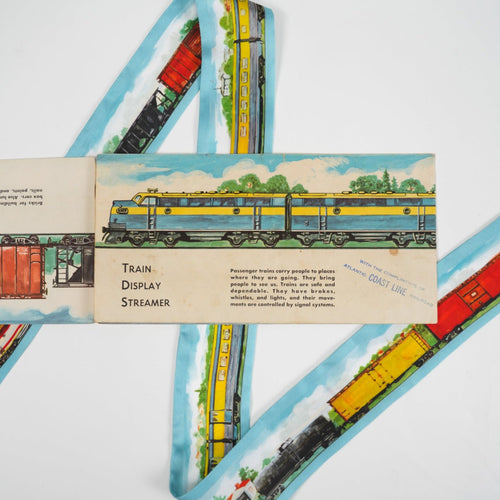 Trains Skinny Scarf - Heading Prints