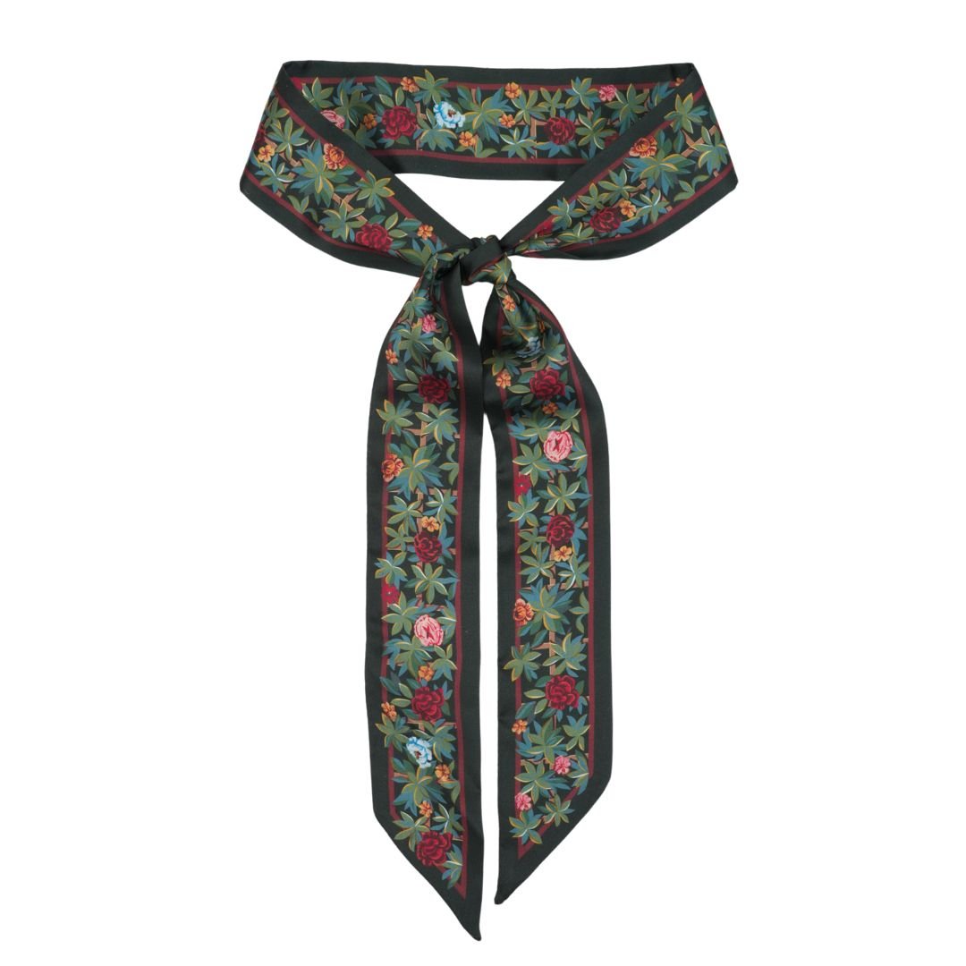 Trellis Skinny Scarf - Heading Prints