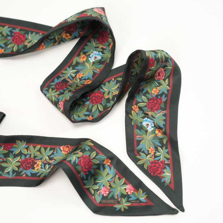 Trellis Skinny Scarf - Heading Prints