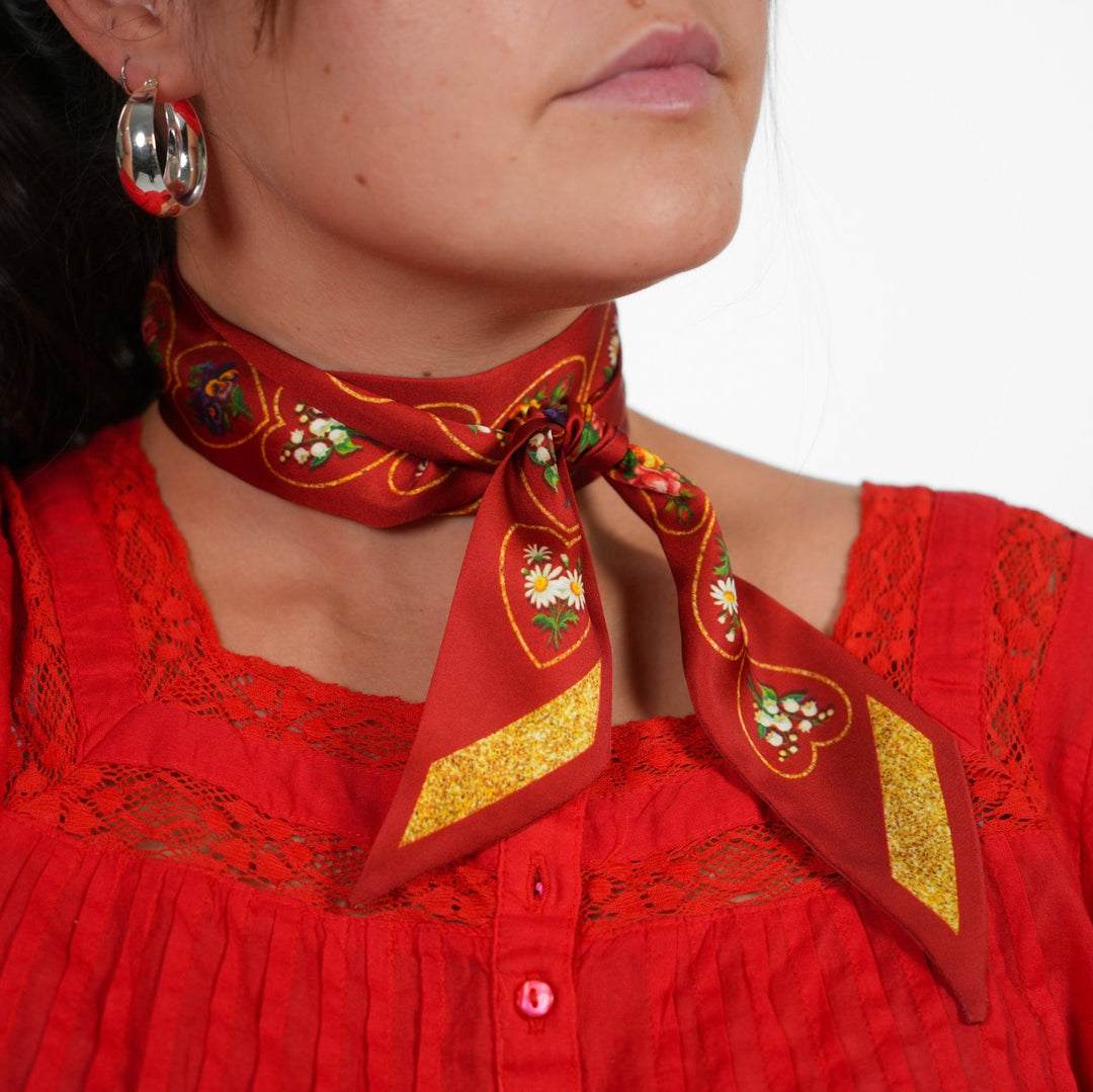 Valentines Skinny Scarf - Heading Prints