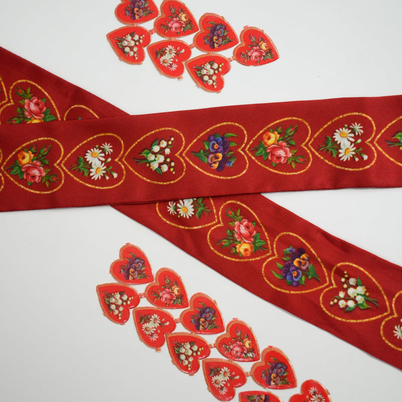 Valentines Skinny Scarf - Heading Prints