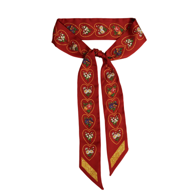 Valentines Skinny Scarf - Heading Prints