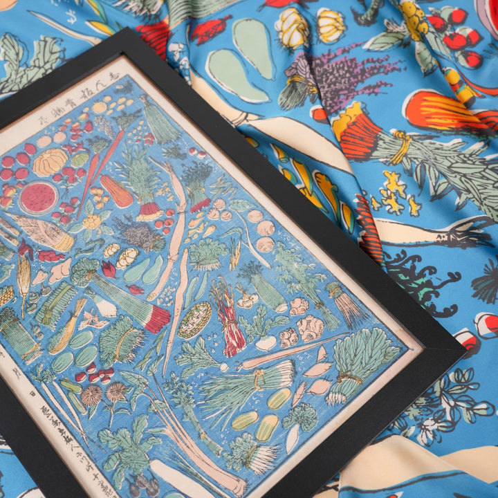 Veggies Silky Scarf - Heading Prints