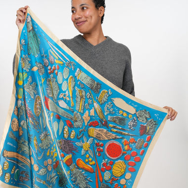 Veggies Silky Scarf – Heading Prints