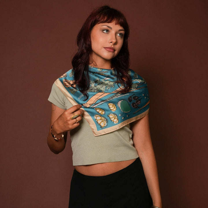 Veggies Silky Scarf - Heading Prints