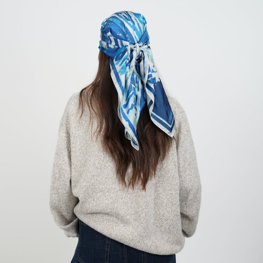 Waves Silky Scarf - Heading Prints