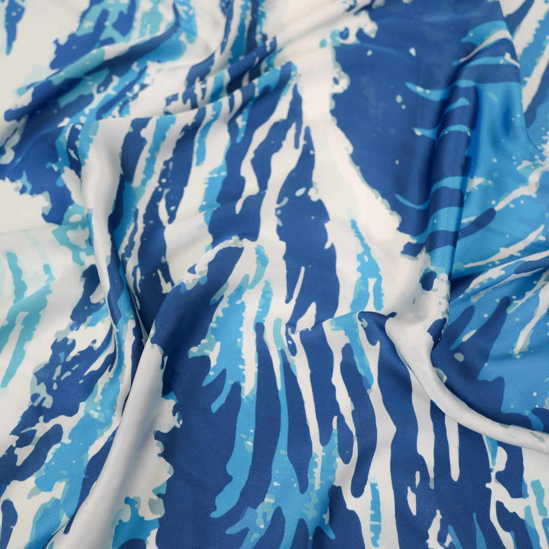 Waves Silky Scarf - Heading Prints