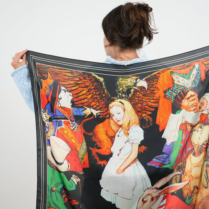 Wonderland Silky Scarf - Heading Prints
