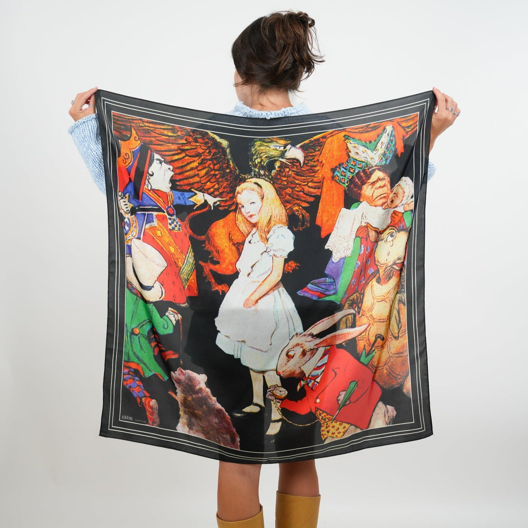 Wonderland Silky Scarf - Heading Prints