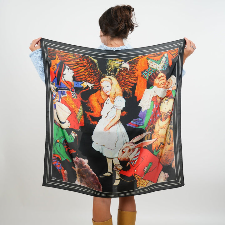 Wonderland Silky Scarf - Heading Prints