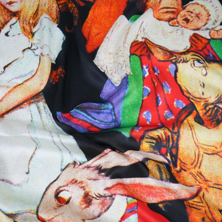 Wonderland Silky Scarf - Heading Prints